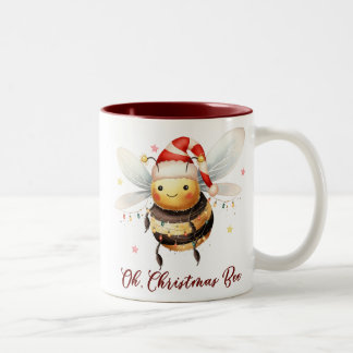 オおもしろいー・クリスマス・ビー ツートーンマグカップ