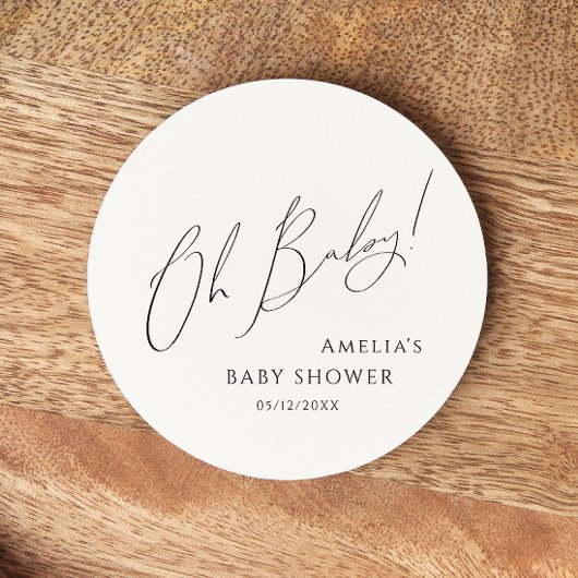 オお洒落男女兼用ベビー ラウンドペーパーコースター