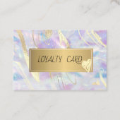 オかわいらしパエレガントル金ゴールド枠 ロイヤリティカード (正面)