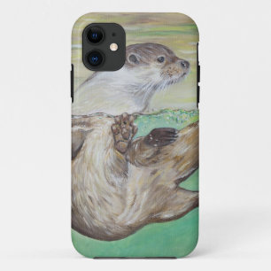オよくはしゃぐター川絵画の iPhone 11 ケース