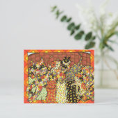 オアキサン猫と子猫 ポストカード (スタンド正面)