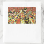 オアキサン猫と子猫 長方形シール (バッグ)