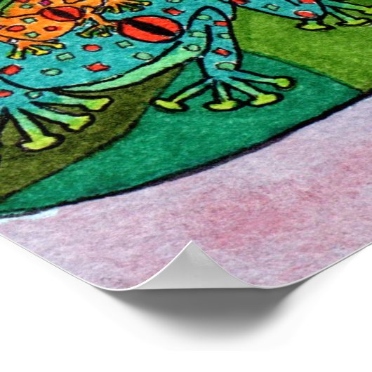 オアクサカンカエルの命の木 ポスター (角)