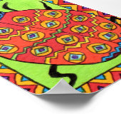 オアクサカンラディバグミニメキシコフォークアート ポスター (角)