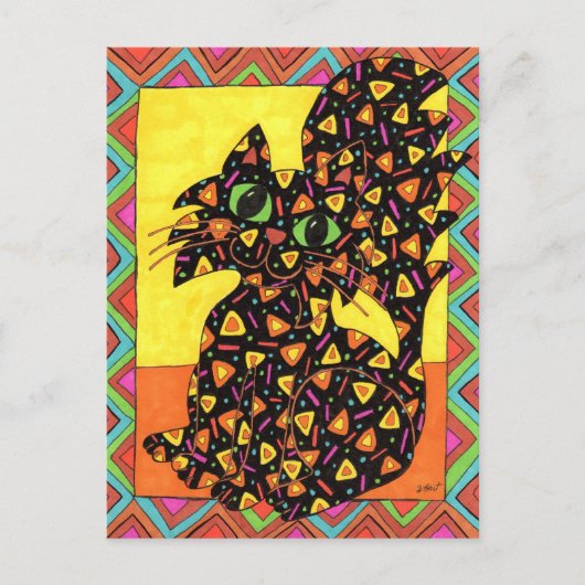 オアクサカン猫 ポストカード (正面)