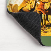 オアシスで飲むラクダ マウスパッド (コーナー)