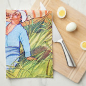 オアシスで キッチンタオル (四つ折り)