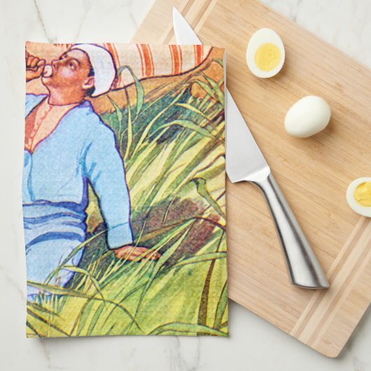 オアシスで キッチンタオル (四つ折り)