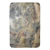 オアシスのシマウマの植物界 バスマット (正面縦)