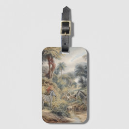 オアシスのシマウマの植物界 ラゲッジタグ