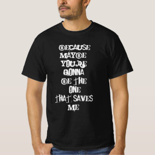 オアシスの歌詞のTシャツに間違いない Tシャツ