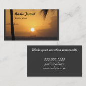 オアシスの灰色 名刺 (正面/裏面)