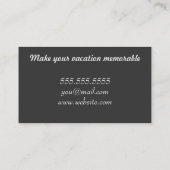 オアシスの灰色 名刺 (裏面)