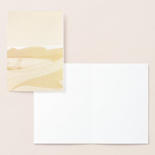 オアシスの風景 箔カード (ディスプレー)