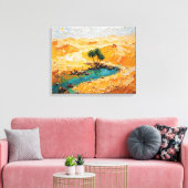 オアシスインザデザートプレミアムキャンバスプリントウォールアー キャンバスプリント (インサイチュ (リビング))