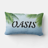 オアシスパームツリーフロンズオン海 ランバークッション (裏面)