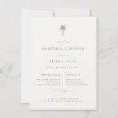 オアシスビーチ結婚式リハーサルディナー 案内状 (正面)