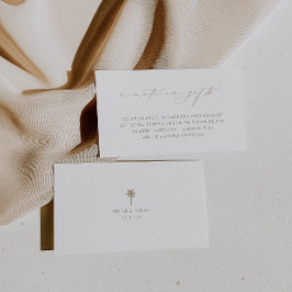 オアシスビーチ結婚式贈り物に関するメモ エンクロージャーカード