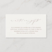 オアシスビーチ結婚式贈り物に関するメモ エンクロージャーカード (正面)