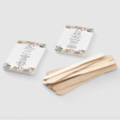 オアシスモダンウォーターカラー花と葉のフラーム ハンドファン (組立なし)