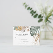 オアシスモダントロピカルデスティネーションウェディング エンクロージャーカード (スタンド正面)