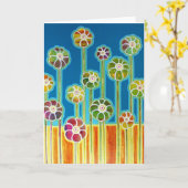 "オアシス" カード (黄色い花)