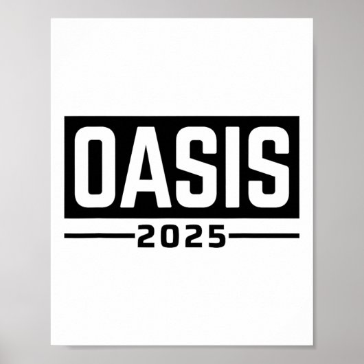 オアシス 2025 カリフォルニア お土産 ポスター (正面)