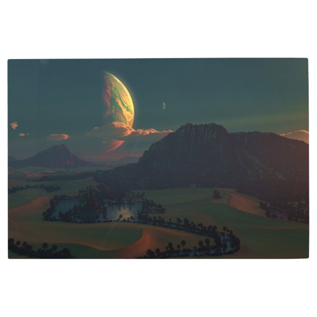 オアジア（ダスク） メタルプリント (正面)