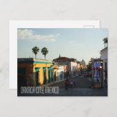 オアハカシティメキシコタウンセンター通り ポストカード (正面/裏面)