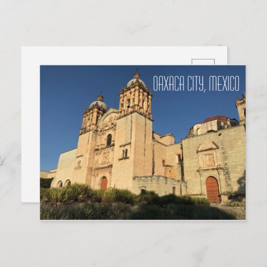 オアハカシティメキシコテンプラデサントドミンゴ ポストカード (正面/裏面)