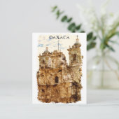 オアハカスタイリッシュメキシコテンプラデサントドミンゴ ポストカード (スタンド正面)