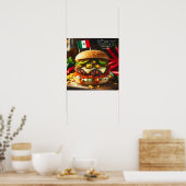 オアハカヒートウェーブバーガー ポスター (キッチン)
