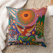 オアハカメキシコマヤントバルアートボホトラベル クッション (ブランケット)