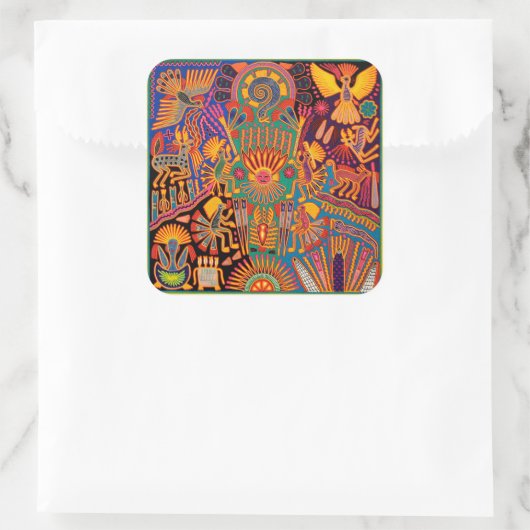 オアハカメキシコマヤントバルアートボホトラベル スクエアシール (バッグ)