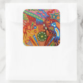 オアハカメキシコマヤントバルアートボホトラベル スクエアシール (バッグ)