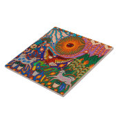 オアハカメキシコマヤントバルアートボホトラベル タイル (側面)