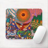 オアハカメキシコマヤントバルアートボホトラベル マウスパッド (マウス)