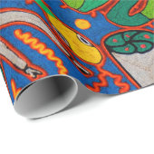 オアハカメキシコマヤントバルアートボホトラベル ラッピングペーパー (ロールコーナー)