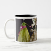 オアハカ州からの死者の日の女性、 ツートーンマグカップ (左)