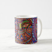 オアハカ州メキシコのメキシコマヤの種族の芸術のBoho旅行 コーヒーマグカップ (正面右)