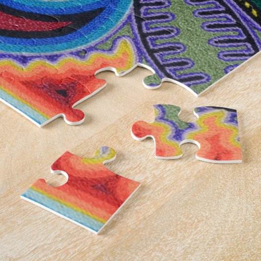 オアハカ州メキシコのメキシコマヤの種族の芸術のBoho旅行 ジグソーパズル (側面)