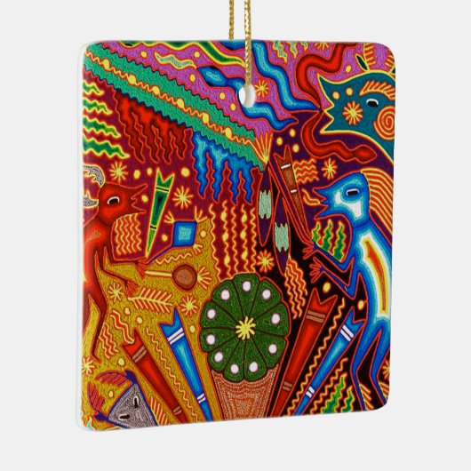 オアハカ州メキシコのメキシコマヤの種族の芸術のBoho旅行 セラミックオーナメント (右)