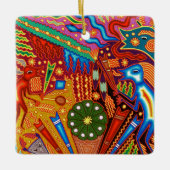 オアハカ州メキシコのメキシコマヤの種族の芸術のBoho旅行 セラミックオーナメント (正面)