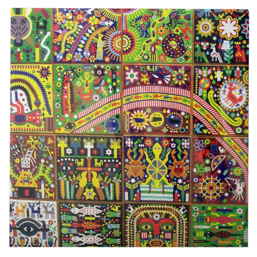 オアハカ州メキシコのメキシコマヤの種族の芸術のBoho旅行 タイル (正面)