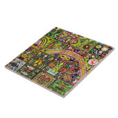 オアハカ州メキシコのメキシコマヤの種族の芸術のBoho旅行 タイル (側面)