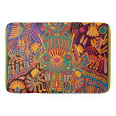 オアハカ州メキシコのメキシコマヤの種族の芸術のBoho旅行 バスマット (正面)