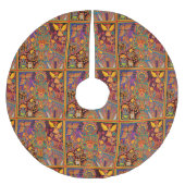 オアハカ州メキシコのメキシコマヤの種族の芸術のBoho旅行 ブラッシュドポリエステルツリースカート (正面)