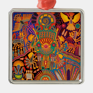 オアハカ州メキシコのメキシコマヤの種族の芸術のBoho旅行 メタルオーナメント