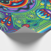 オアハカ州メキシコのメキシコマヤの種族の芸術のBoho旅行 ラッピングペーパー (角)