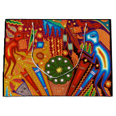 オアハカ州メキシコのメキシコマヤの種族の芸術のBoho旅行 ラージペーパーバッグ (正面)